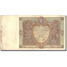 Geldschein, Polen, 50 Zlotych, 1929, 1929-09-01, KM:71, S
