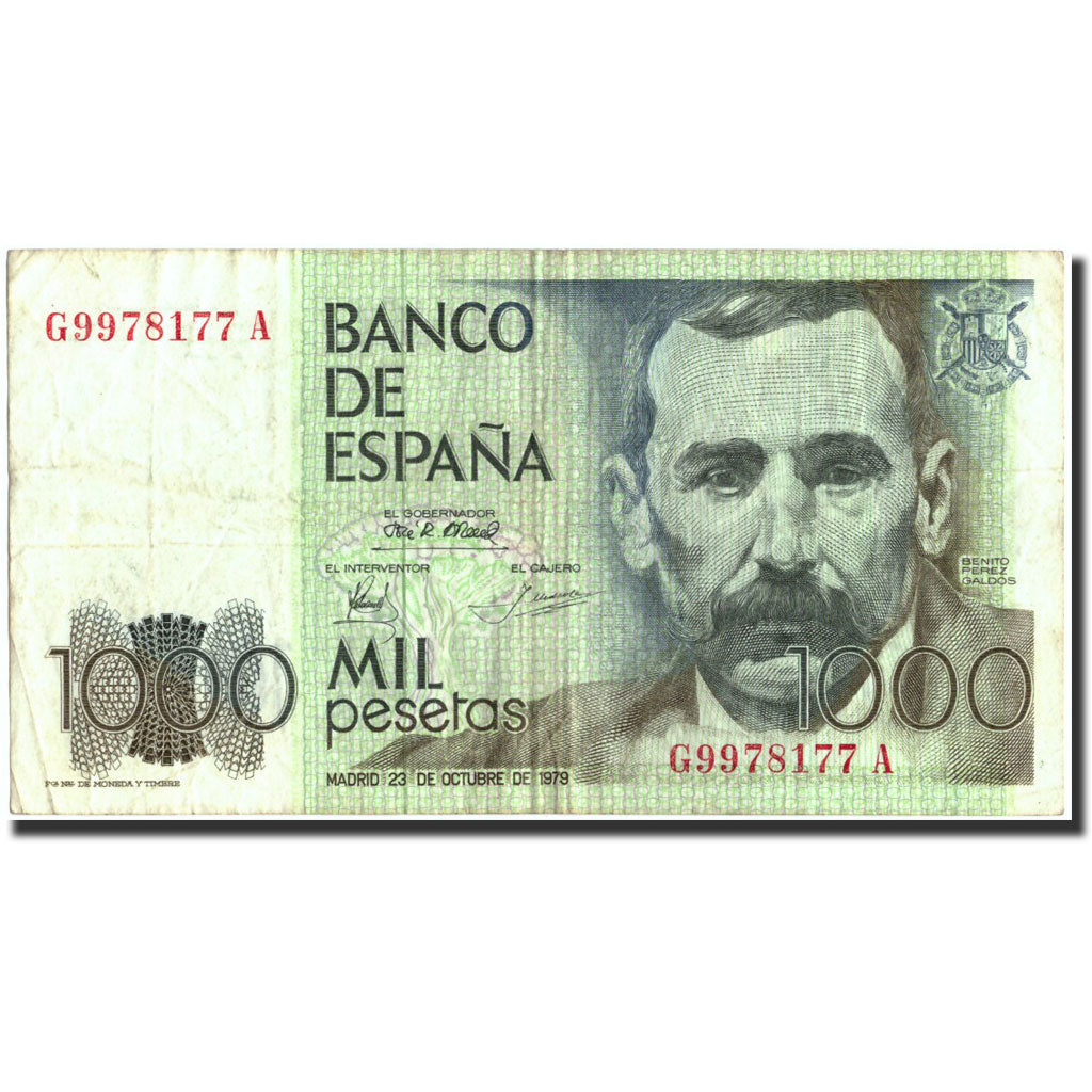 Banknote, Spain, 1000 Pesetas, 1979, 1979-10-23, KM:158, EF(40-45)