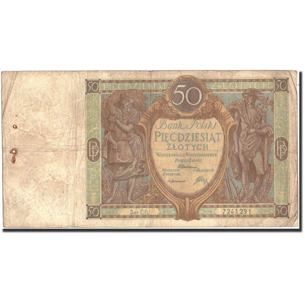 Billet, Pologne, 50 Zlotych, 1929, 1929-09-01, KM:71, B
