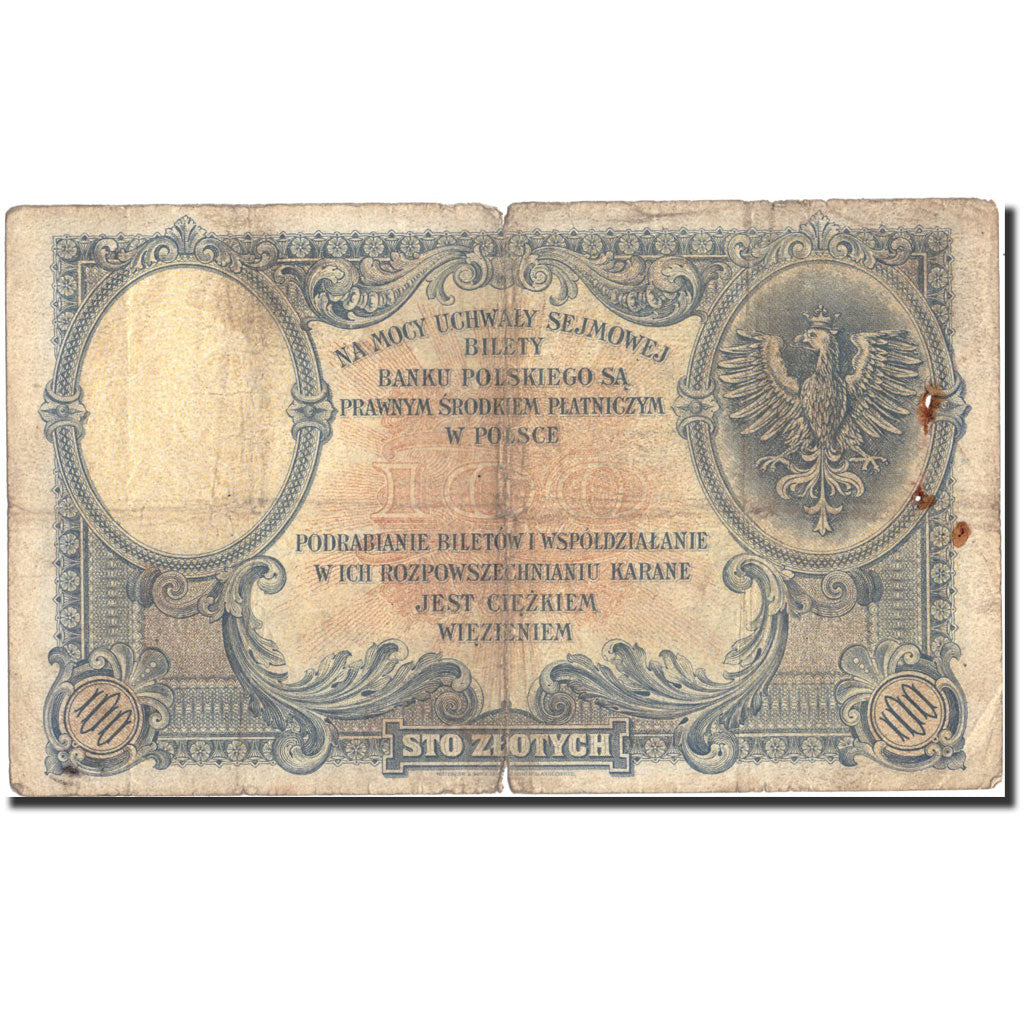Banconote, Polonia, 100 Zlotych, 1919, KM:57, 1919-02-28, B