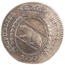 SWISS CANTONS, 20 Kreuzer, 1797, KM #159, AU(50-53), Silver, 4.20