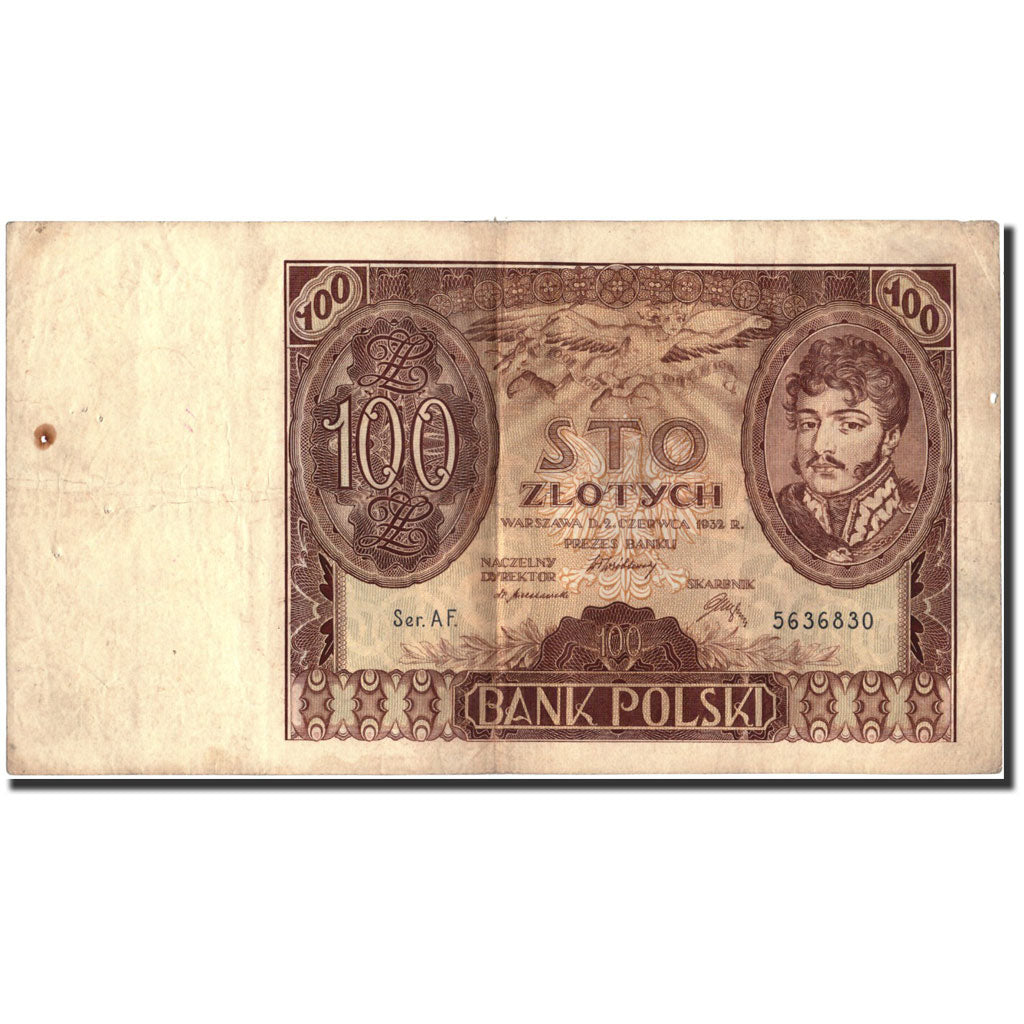 Banconote, Polonia, 100 Zlotych, 1932, KM:74a, 1932-06-02, MB