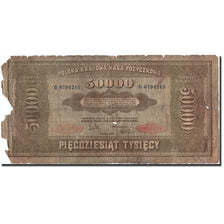 Biljet, Polen, 50,000 Marek, 1922, 1922-10-10, KM:33, AB
