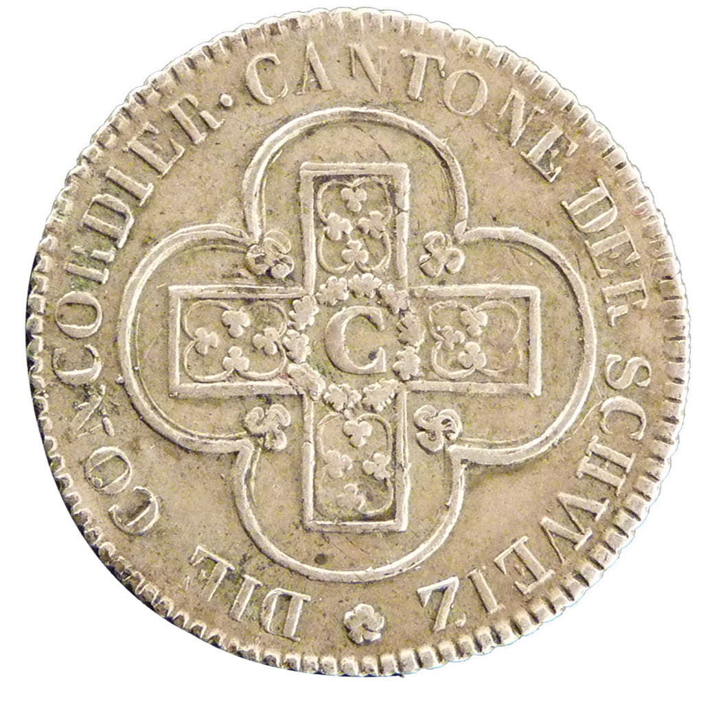 Switzerland, 2 1/2 Batzen, 1826, KM #195.1, AU(50-53), Billon, 2.10