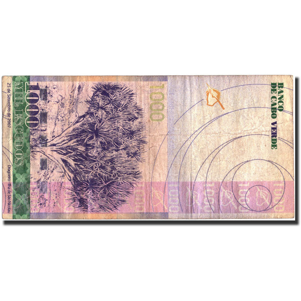 Banconote, Capo Verde, 1000 Escudos, 2007, KM:70a, 2007-09-25, MB+