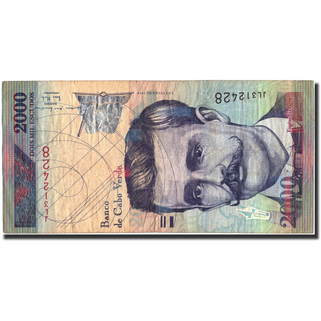 Cape Verde, 2000 Escudos, 1999, KM:66a, 1999-07-01, VF(20-25)