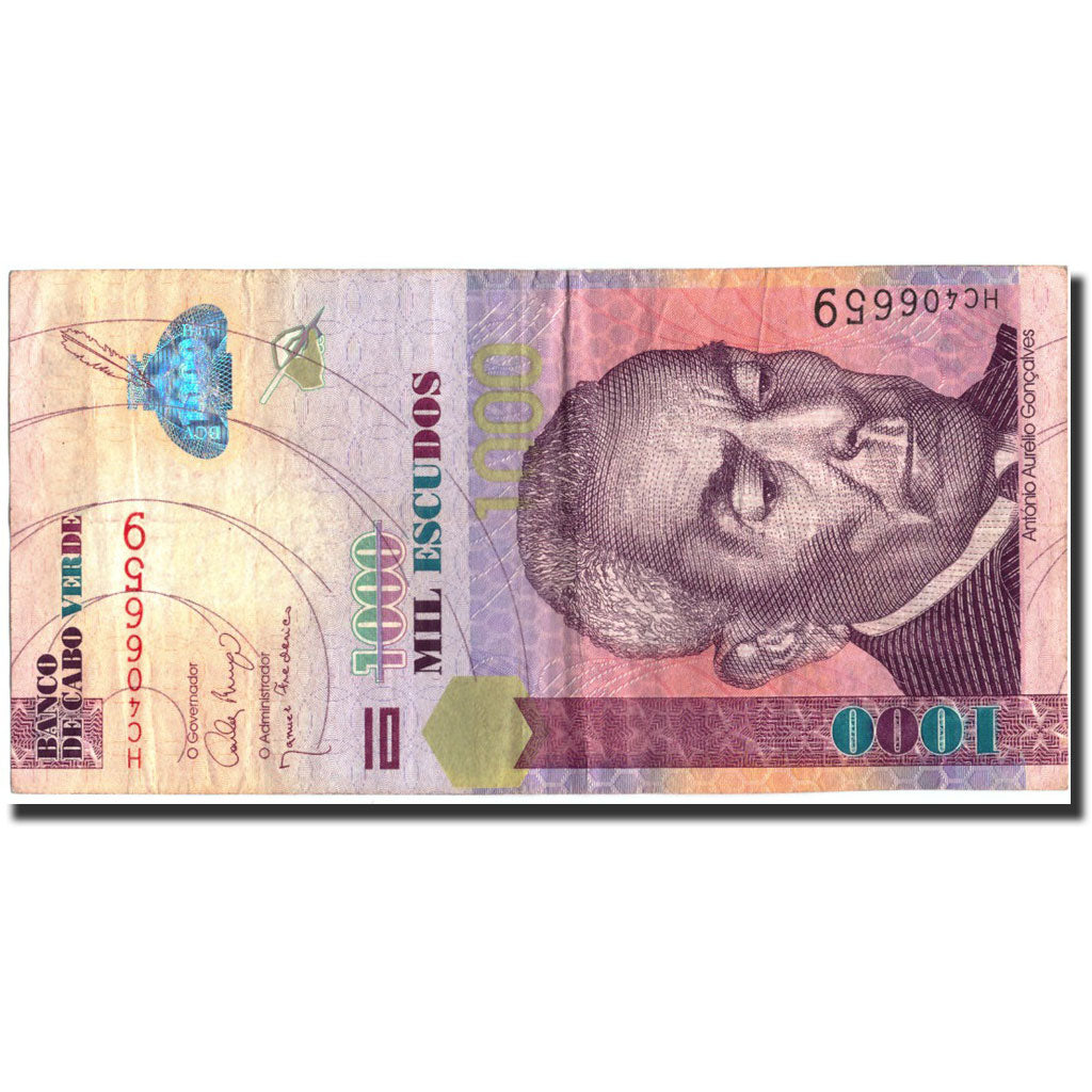Banknote, Cape Verde, 1000 Escudos, 2007, 2007-09-25, KM:70a, VF(30-35)