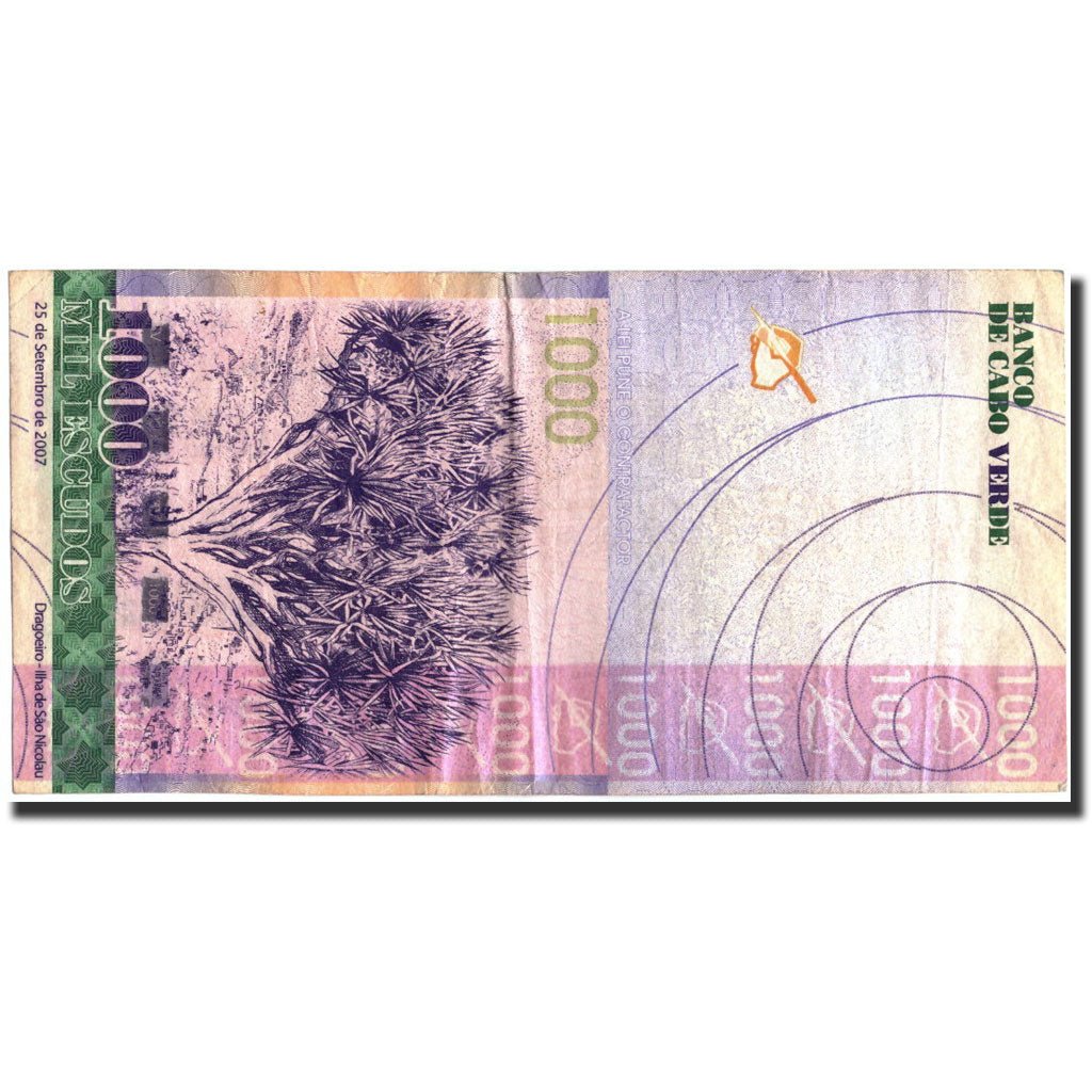Banknote, Cape Verde, 1000 Escudos, 2007, 2007-09-25, KM:70a, VF(30-35)