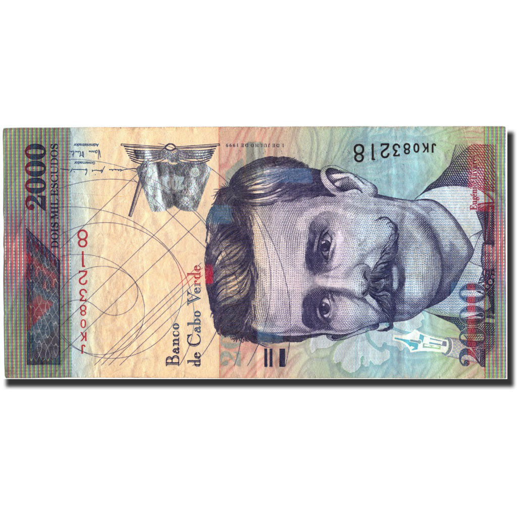Banknote, Cape Verde, 2000 Escudos, 1999, 1999-07-01, KM:66a, VF(20-25)