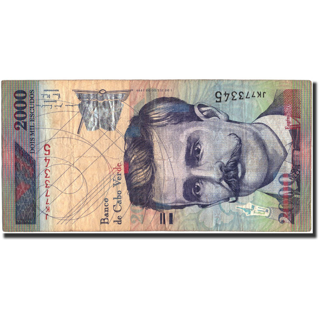 Cape Verde, 2000 Escudos, 1999, KM:66a, 1999-07-01, VF(20-25)