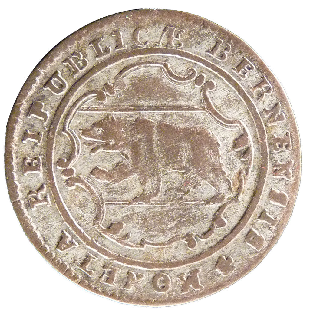 SWISS CANTONS, 1/2 Batzen, 1788, KM #91, VF(20-25), Billon, 23, 1.90