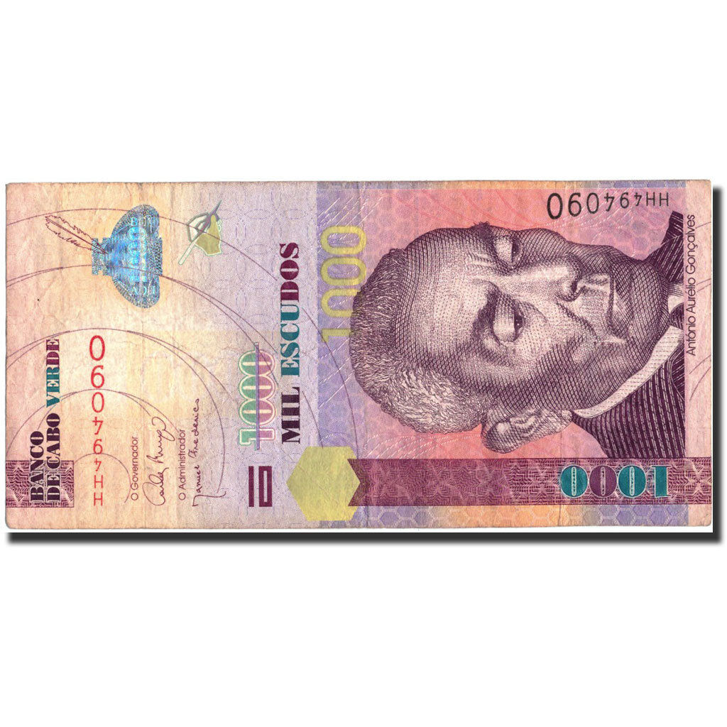 Banknote, Cape Verde, 1000 Escudos, 2007, 2007-09-25, KM:70a, VF(20-25)