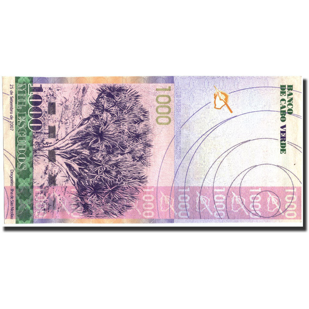 Cape Verde, 1000 Escudos, 2007, KM:70a, 2007-09-25, EF(40-45)