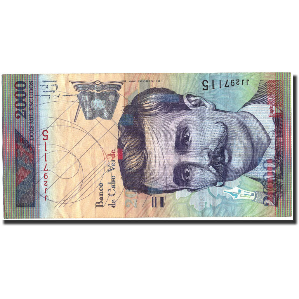 Cape Verde, 2000 Escudos, 1999, KM:66a, 1999-07-01, VF(30-35)