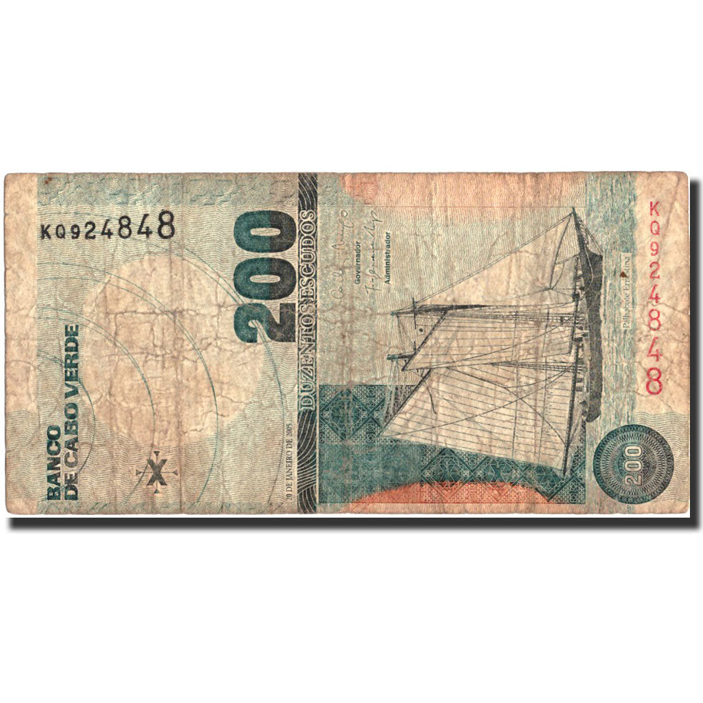 Banknote, Cape Verde, 200 Escudos, 2005, 2005-01-20, KM:68a, F(12-15)