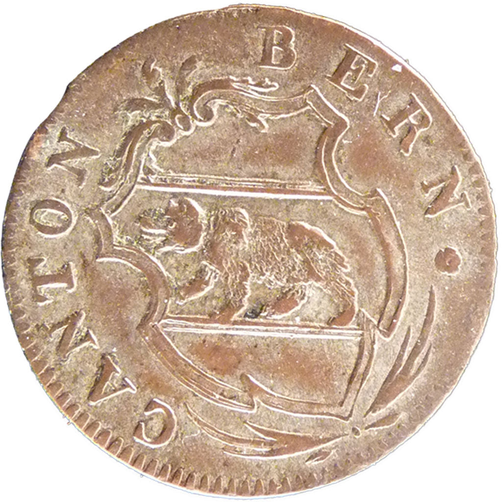 SWISS CANTONS, 2-1/2 Rappen, 1811, KM #173, AU(55-58), Billon, 1.00