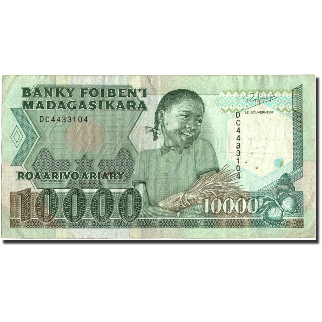 Banknote, Madagascar, 10,000 Francs = 2000 Ariary, Undated (1988-94), Undated