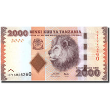 Geldschein, Tanzania, 2000 Shilingi, Undated (2010), Undated (2010), KM:42, UNZ
