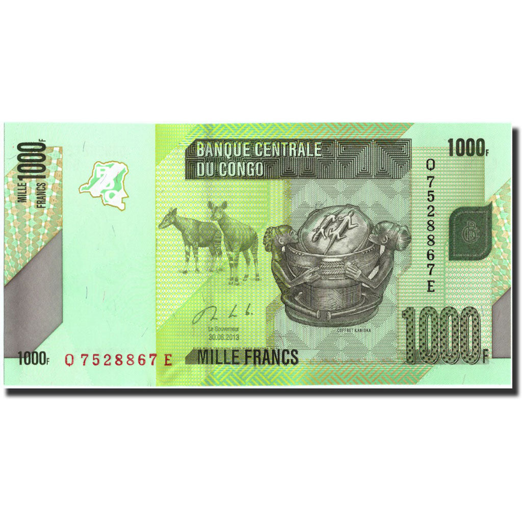 Banknote, Congo Democratic Republic, 1000 Francs, 2013, 2013-06-30, KM:101a