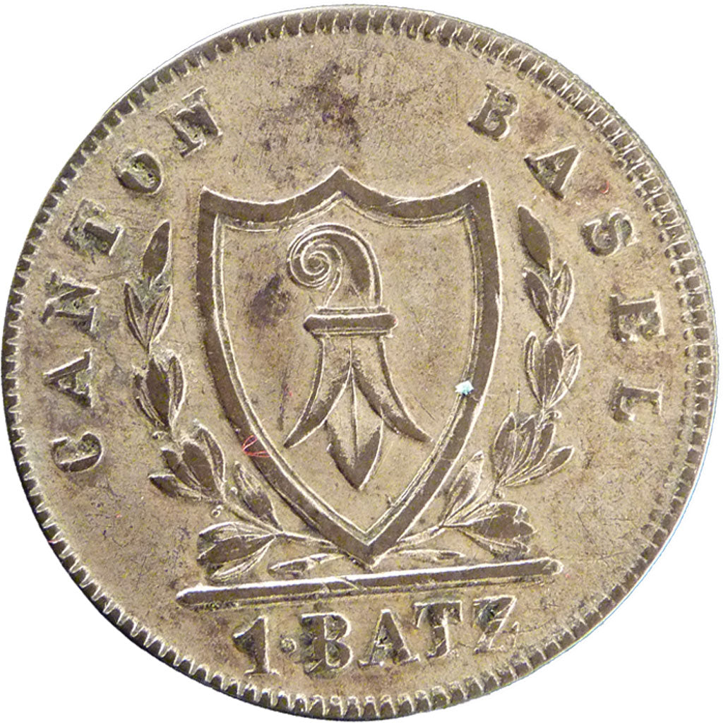 Switzerland, Batzen, 1826, KM #208, AU(55-58), Billon, 2.50