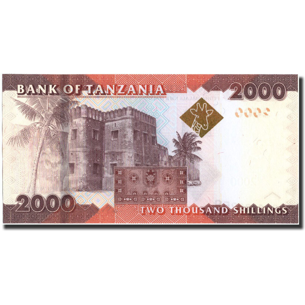 Banknote, Tanzania, 2000 Shilingi, 2010, Undated (2010), KM:42, UNC(64)