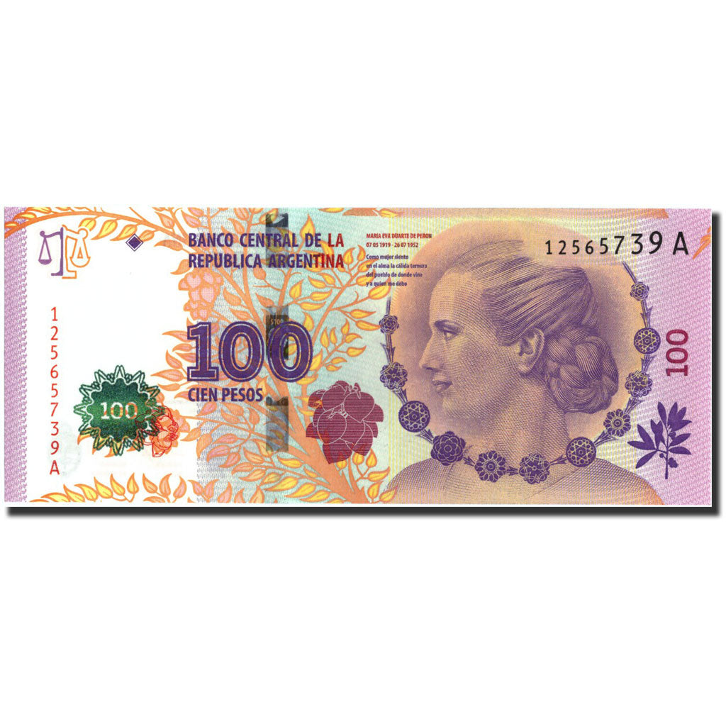 Geldschein, Argentinien, 100 Pesos, Undated (2012), Undated, KM:358a, UNZ