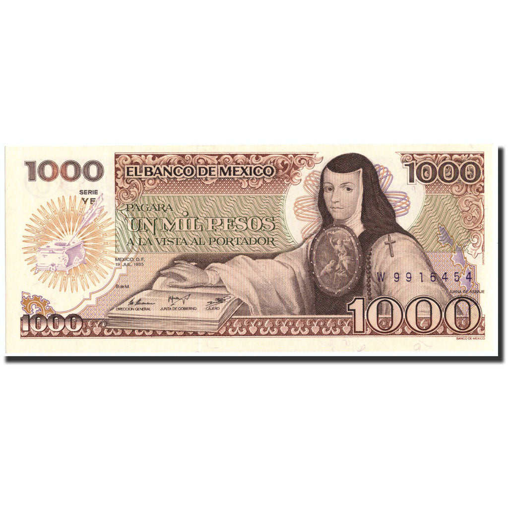 Billete, 1000 Pesos, 1985, México, KM:85, 1985-07-19, UNC