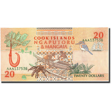 Geldschein, Cookinseln, 20 Dollars, Undated (1992), Undated, KM:9a, UNZ