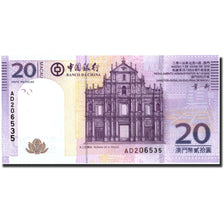 Banknote, Macau, 20 Patacas, 2013, 2013-07-01, KM:109, UNC(65-70)