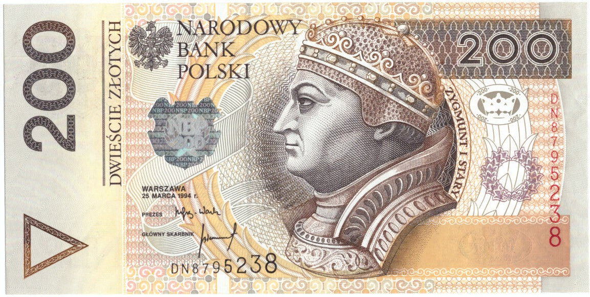 Banknote, Poland, 200 Zlotych, 1994, 1994-03-25, KM:177a, UNC(65-70)