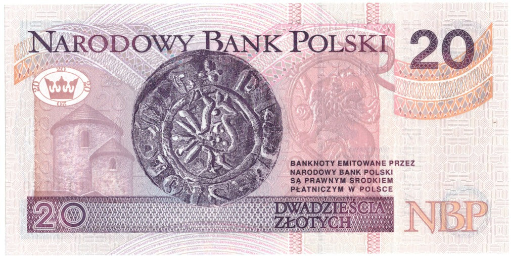 Banknote, Poland, 20 Zlotych, 1994, 1994-03-25, KM:174a, UNC(65-70)