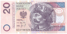 Banknote, Poland, 20 Zlotych, 1994, 1994-03-25, KM:174a, UNC(65-70)