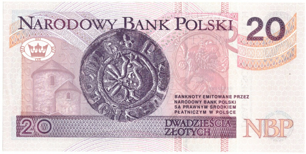 Banknote, Poland, 20 Zlotych, 1994, 1994-03-25, KM:174a, UNC(65-70)