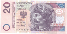 Banknote, Poland, 20 Zlotych, 1994, 1994-03-25, KM:174a, UNC(65-70)
