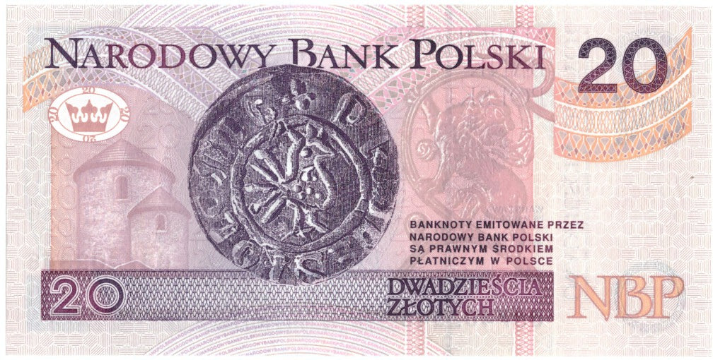 Banknote, Poland, 20 Zlotych, 1994, 1994-03-25, KM:174a, UNC(65-70)