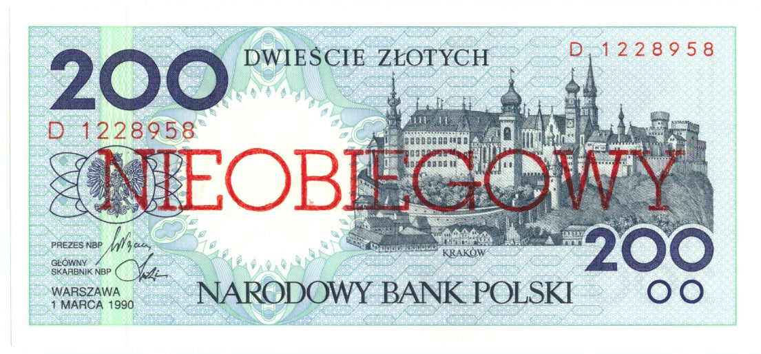 Billet, Pologne, 200 Zlotych, 1990, 1990-03-01, KM:171a, NEUF