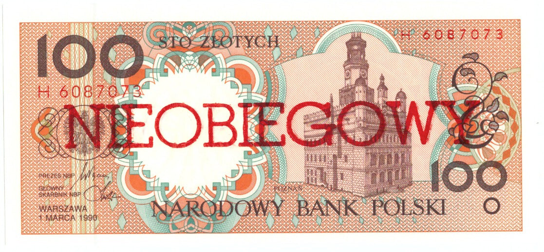 Biljet, Polen, 100 Zlotych, 1990, 1990-03-01, KM:170a, NIEUW