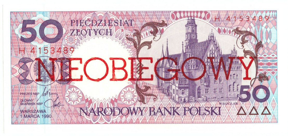 Billet, Pologne, 50 Zlotych, 1990, 1990-03-01, KM:169a, NEUF
