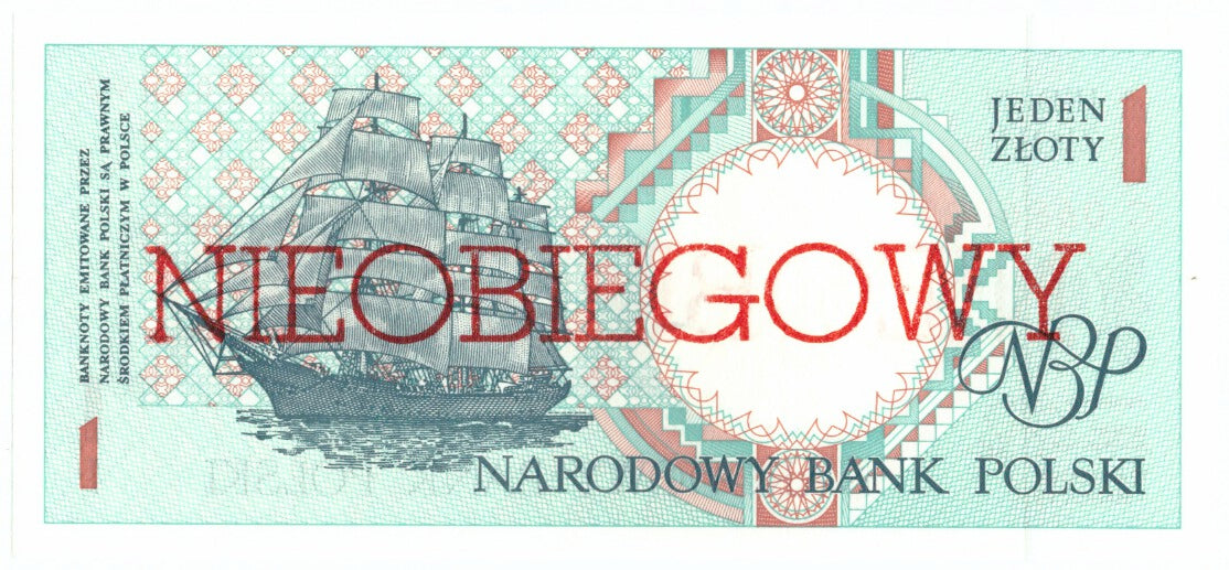 Banconote, Polonia, 1 Zloty, 1990, KM:164A, 1990-03-01, FDS