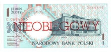 Banknote, Poland, 1 Zloty, 1990, 1990-03-01, KM:164A, UNC(65-70)