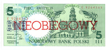 Banknote, Poland, 5 Zlotych, 1990, 1990-03-01, KM:166a, UNC(65-70)