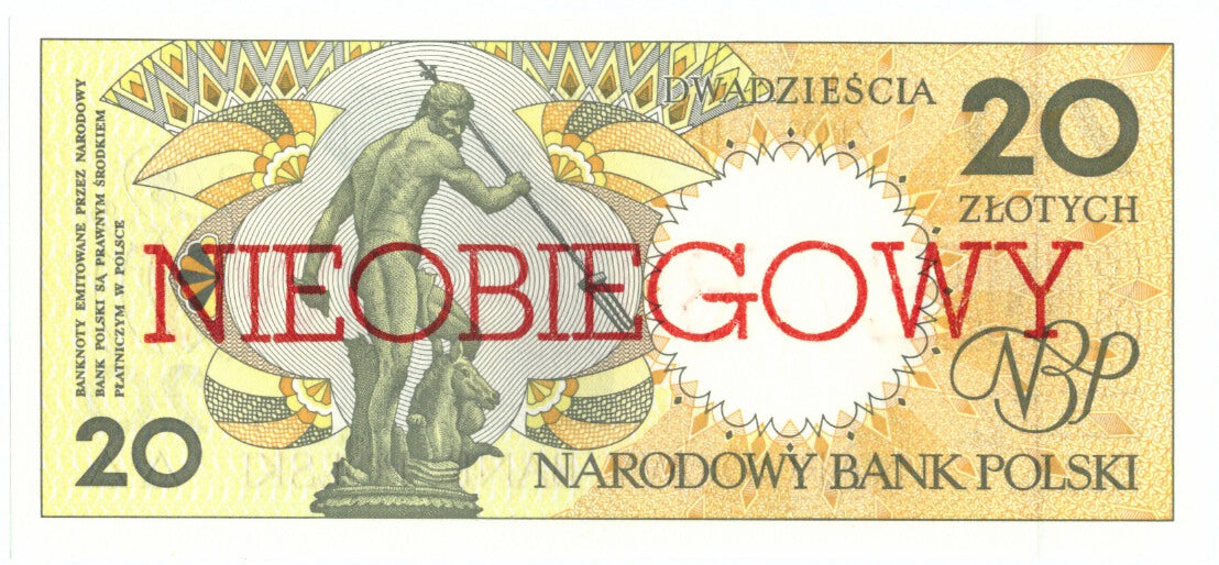 Banknote, Poland, 20 Zlotych, 1990, 1990-03-01, KM:168a, UNC(65-70)
