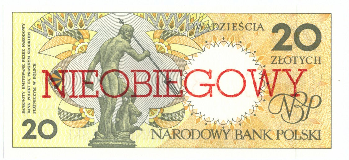 Poland, 20 Zlotych, 1990, 1990-03-01, KM:168a, UNC(65-70)