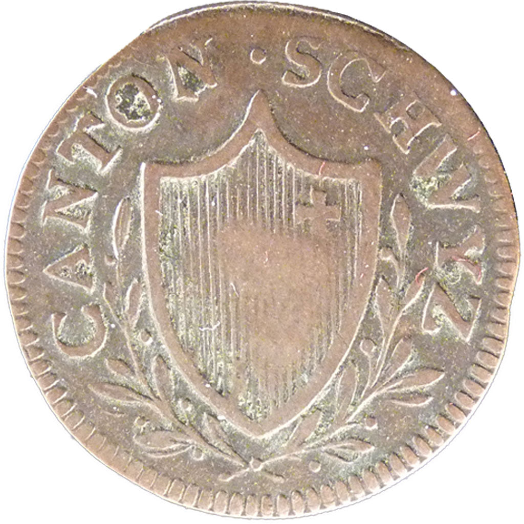 Switzerland, 2 Rappen, 1813, KM #62, VF(20-25), Copper, 1.10