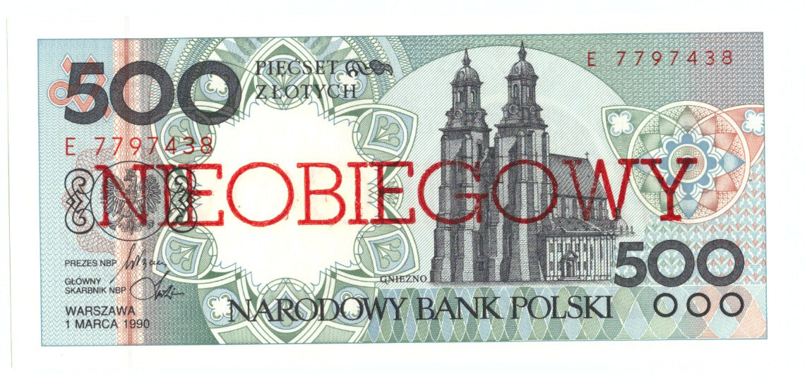 Poland, 500 Zlotych, 1990, 1990-03-01, KM:172a, UNC(65-70)