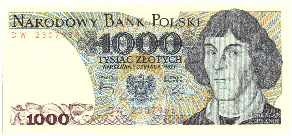 Geldschein, Polen, 1000 Zlotych, 1982, 1982-06-01, KM:146c, UNZ
