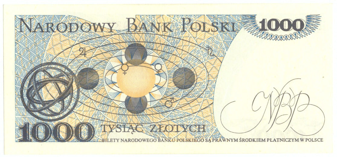 Geldschein, Polen, 1000 Zlotych, 1982, 1982-06-01, KM:146c, UNZ