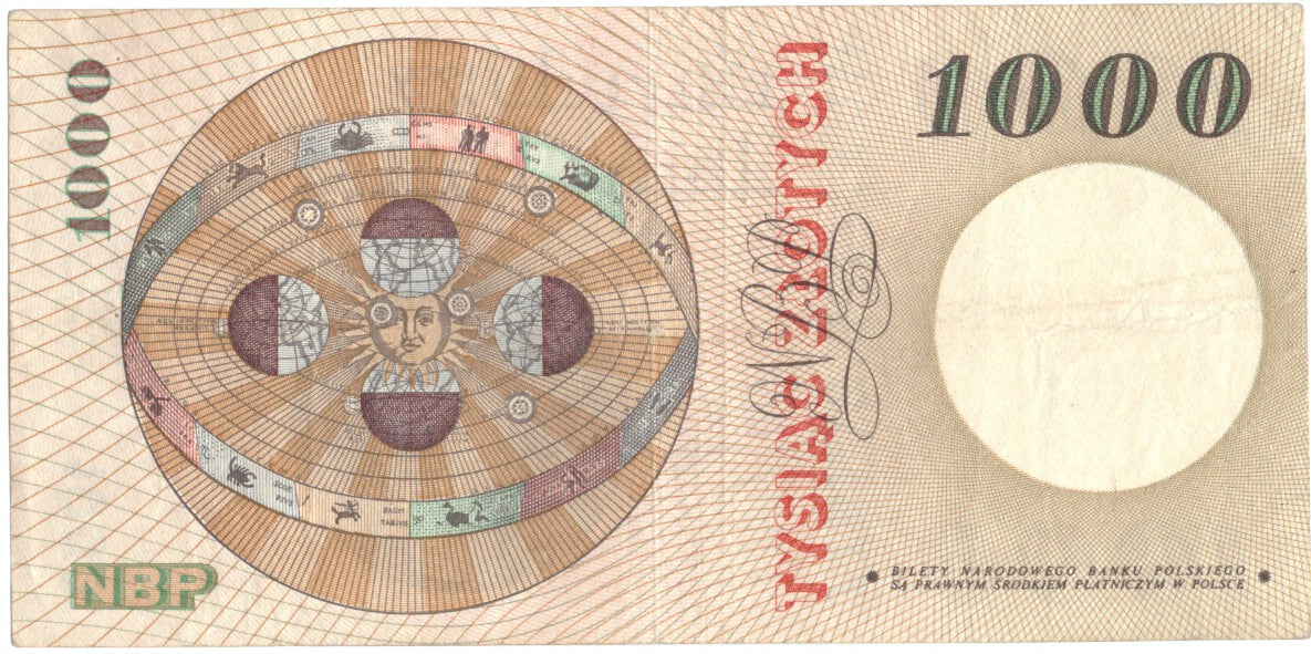 Pologne, 1000 Zlotych, 1965, 1965-10-29, KM:141a, TTB+
