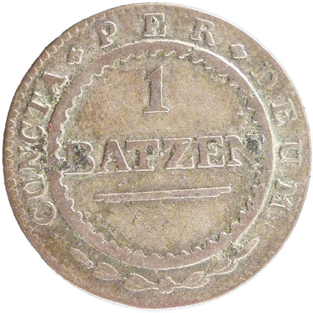 SWISS CANTONS, Batzen, 1809, KM #67, EF(40-45), Billon, 2.40