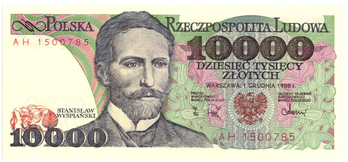 Polonia, 10,000 Zlotych, 1988, KM:151b, 1988-12-01, FDS